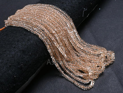 Fine Quality Citrine Quartz Smooth Rondelle Gemstone Loose Beads, Natural Yellow Citrine Plain Handmade Citrine Tiny Bead Jewelry Craft SALE (AG 12291)