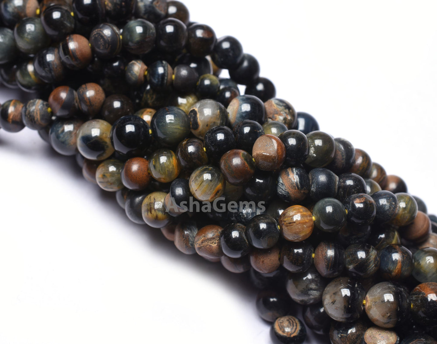 Amazing Black Tiger Eye Smooth Round ball Beads, Tiger Eye Beads,13" Strand Black Tiger Plain Round Shape Gemstone Beads Jewelry Crafts SALE