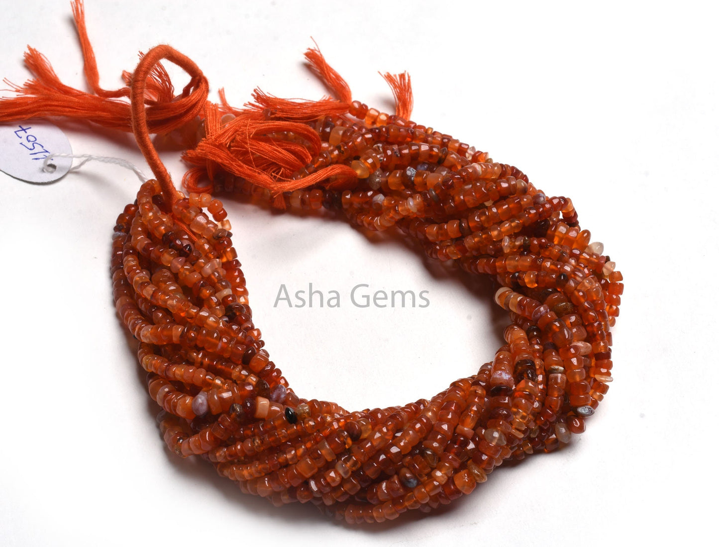 Carnelian Smooth Handmade Tyre Shape Gemstone Beads,11" Strand Natural Orange Red Carnelian Plain Uneven Tyre Bead Carnelian Bead Craft SALE