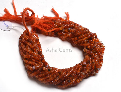 Carnelian Smooth Handmade Tyre Shape Gemstone Beads,11" Strand Natural Orange Red Carnelian Plain Uneven Tyre Bead Carnelian Bead Craft SALE