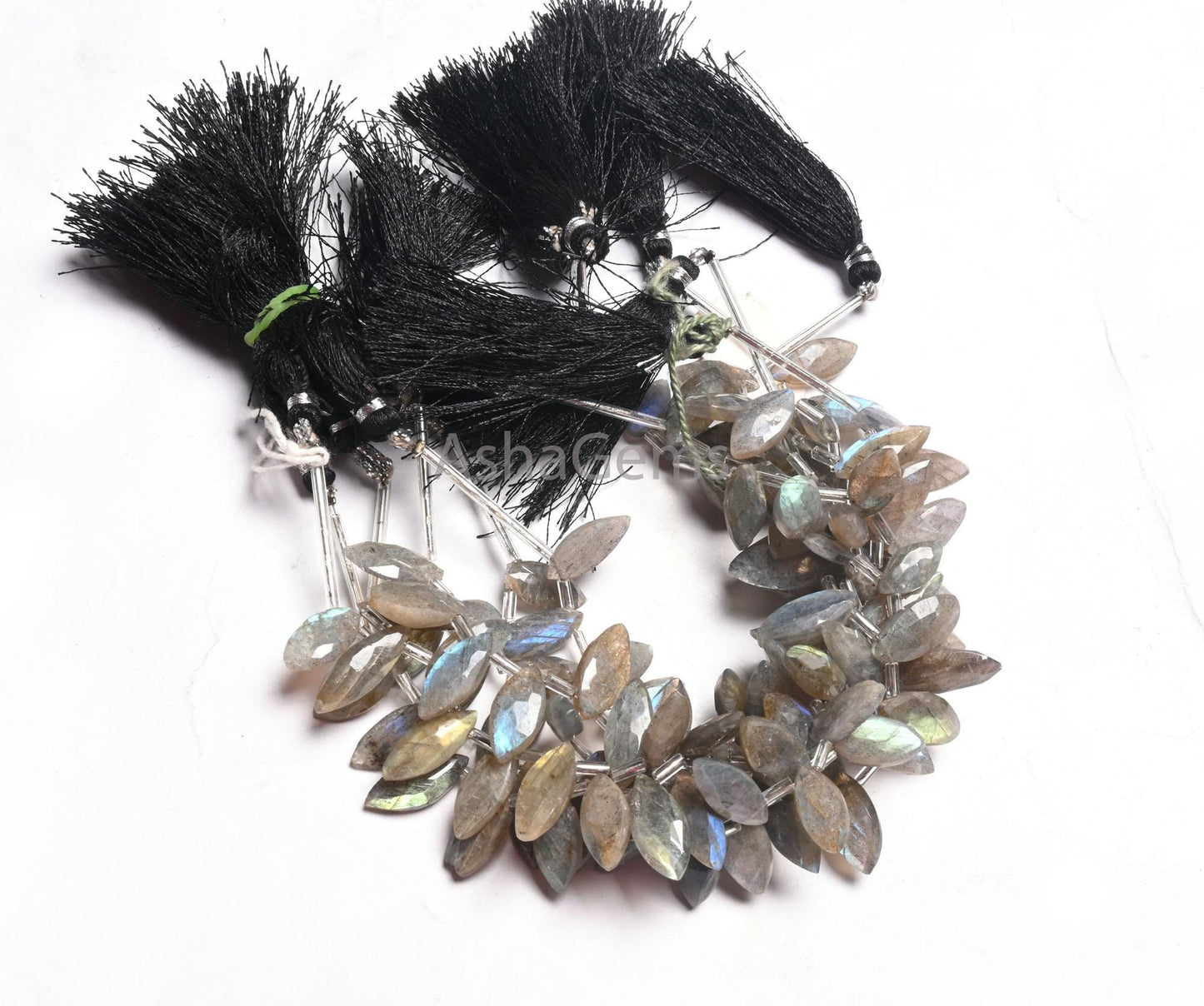 Labradorite Marquise Shape Beads, Flashy Labradorite Faceted Marquise Side Drill Bead, Natural Fire Rainbow Briolette Gemstone Beads Jewelry
