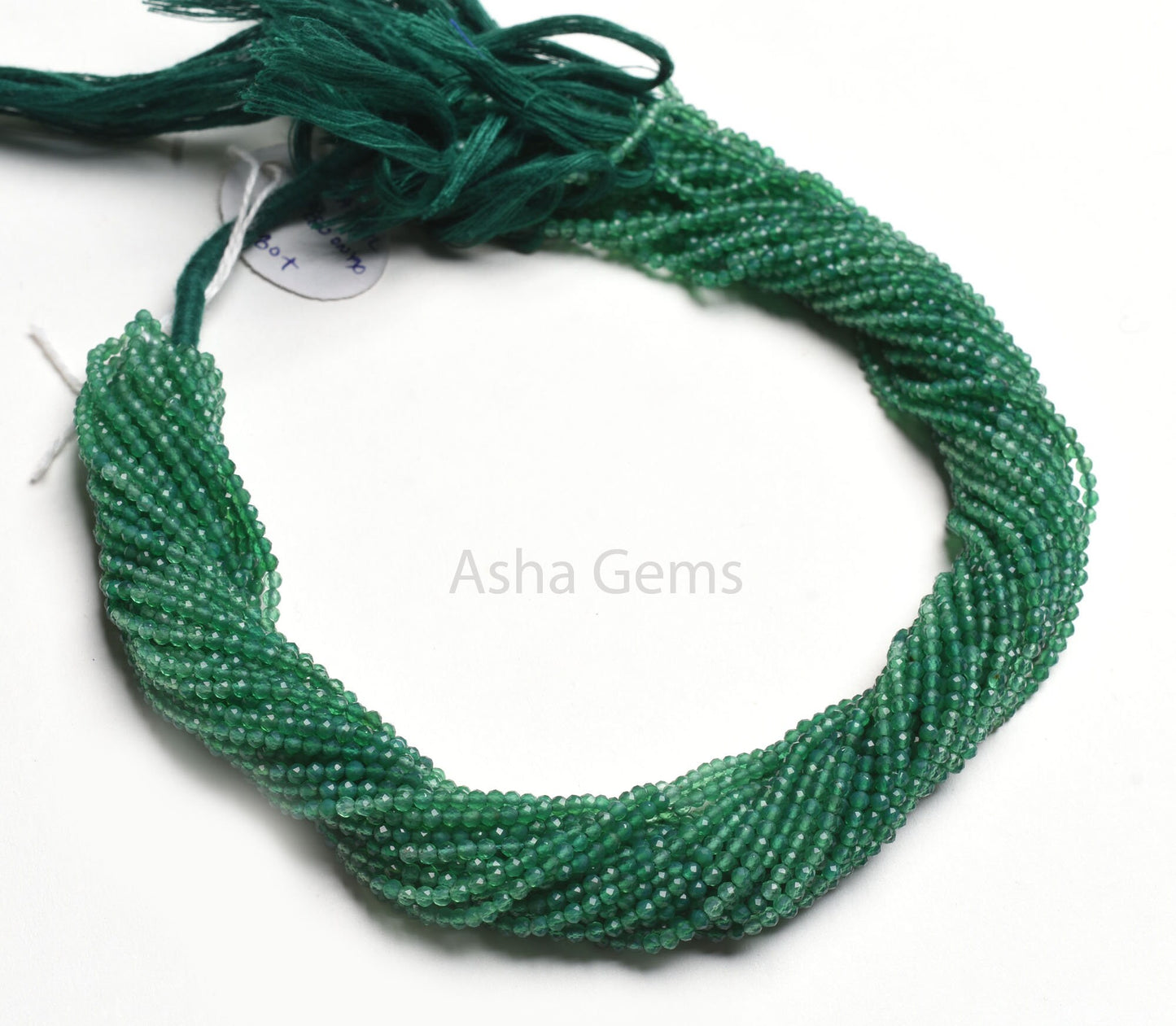 13" Strand AAA Quality Green Onyx Micro Cut Gemstone beads,2.5mm Shaded Green onyx Machine Cut Rondelle Faceted Bead Onyx Beads Jewelry SALE