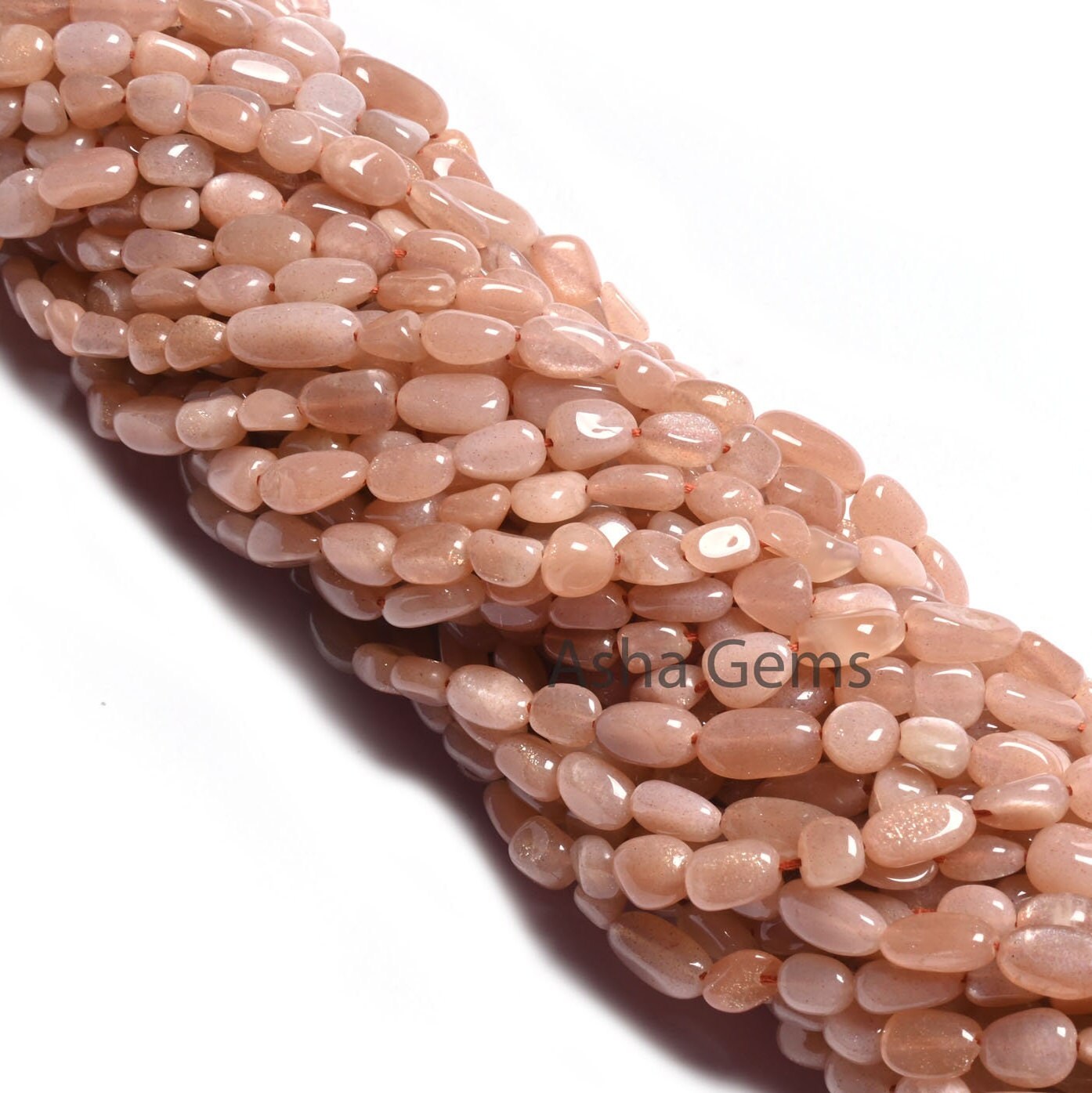 Fine Peach Moonstone Smooth Nugget Tiny Gemstone Loose Beads,4.5-9.5 mm Pink Moonstone Plain Handmade Uneven Tumble Bead Jewelry making SALE (AG 22276)