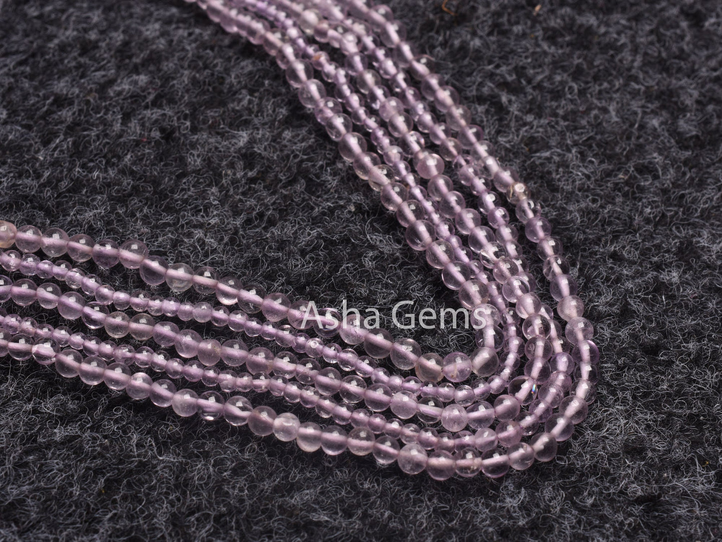 13" Strand Natural Pink Amethyst Smooth Round Beads, Fine Quality Pink Amethyst Plain Round Ball Gemstone Beads, Jewelry Making Crafts SALE