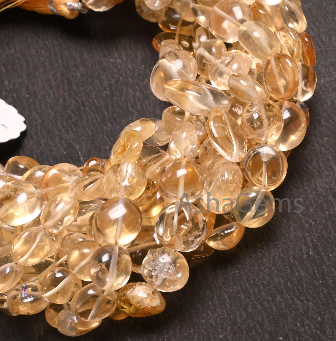 Beautiful Citrine Quartz Smooth Coin Shape Handmade Beads, Natural Light Yellow Citrine Plain Coin Gemstone Loose Citrine Bead Jewelry Craft