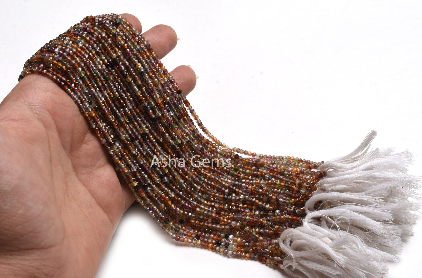 2.75 mm Tundra Sapphire Faceted Micro Cut Beads,13"Strand Real Multi sapphire Machine Cut Rondelle Gemstone Bead, Multi Disco sapphire Beads