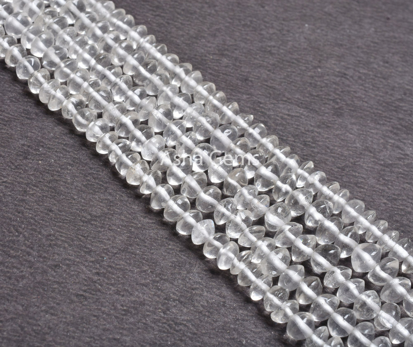 Natural Crystal Quartz Smooth Button Shape Gemstone Beads,13" Clear Crystal Plain Button, White Crystal beads handmade jewelry Crafts SALE