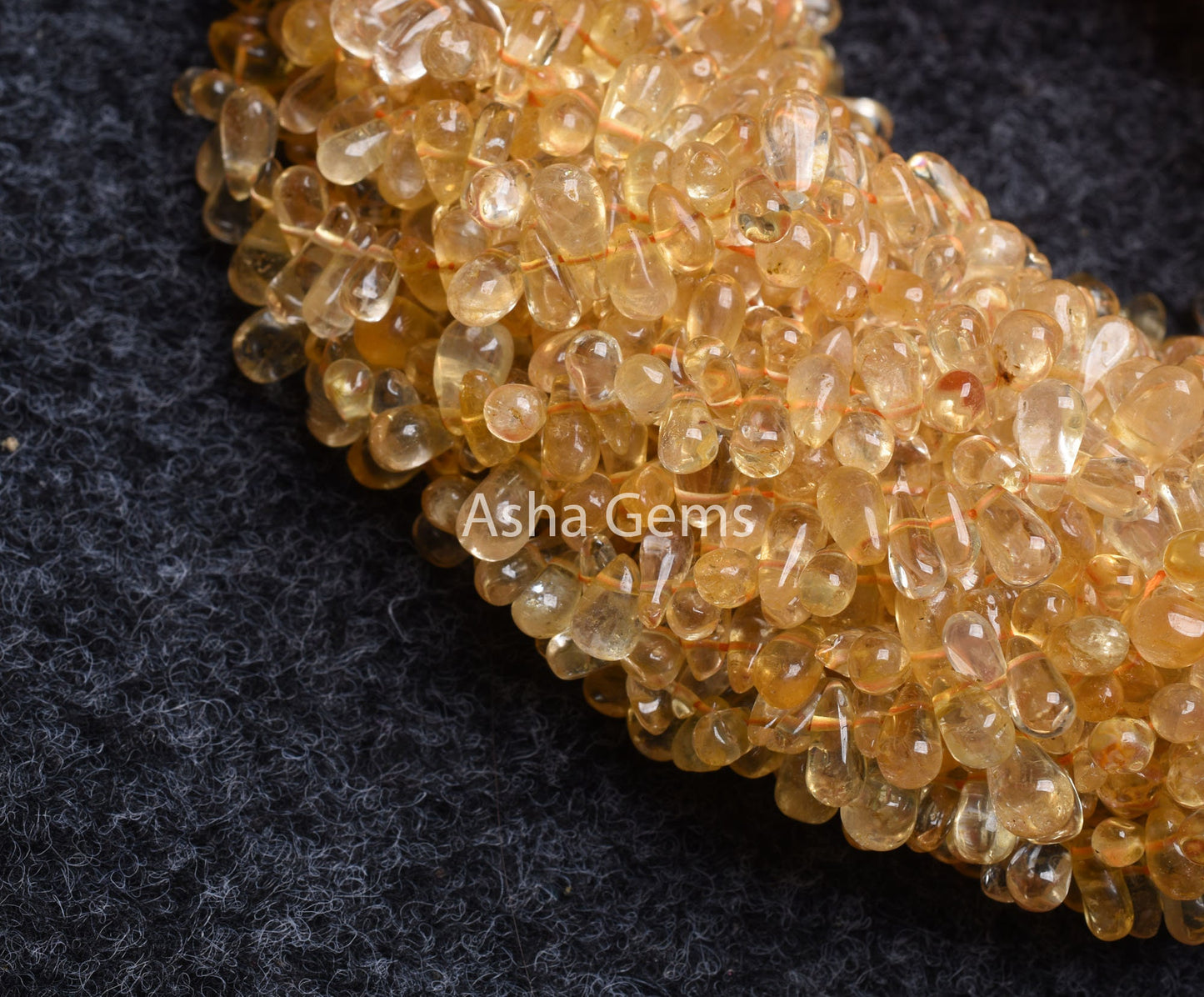 Beautiful Yellow Citrine Quartz Drops Shape Beads, Natural citrine Smooth Teardrop Uneven Handmade, Citrine Drops Side Drill Beads  Jewelry