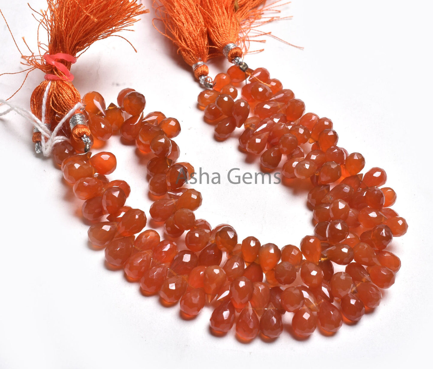 AAA Quality carnelian Faceted Drops Shape Beads,6-10 mm Red Orange Carnelian Teardrop Side Drill Gemstone Beads, Carnelian bead Jewelry SALE