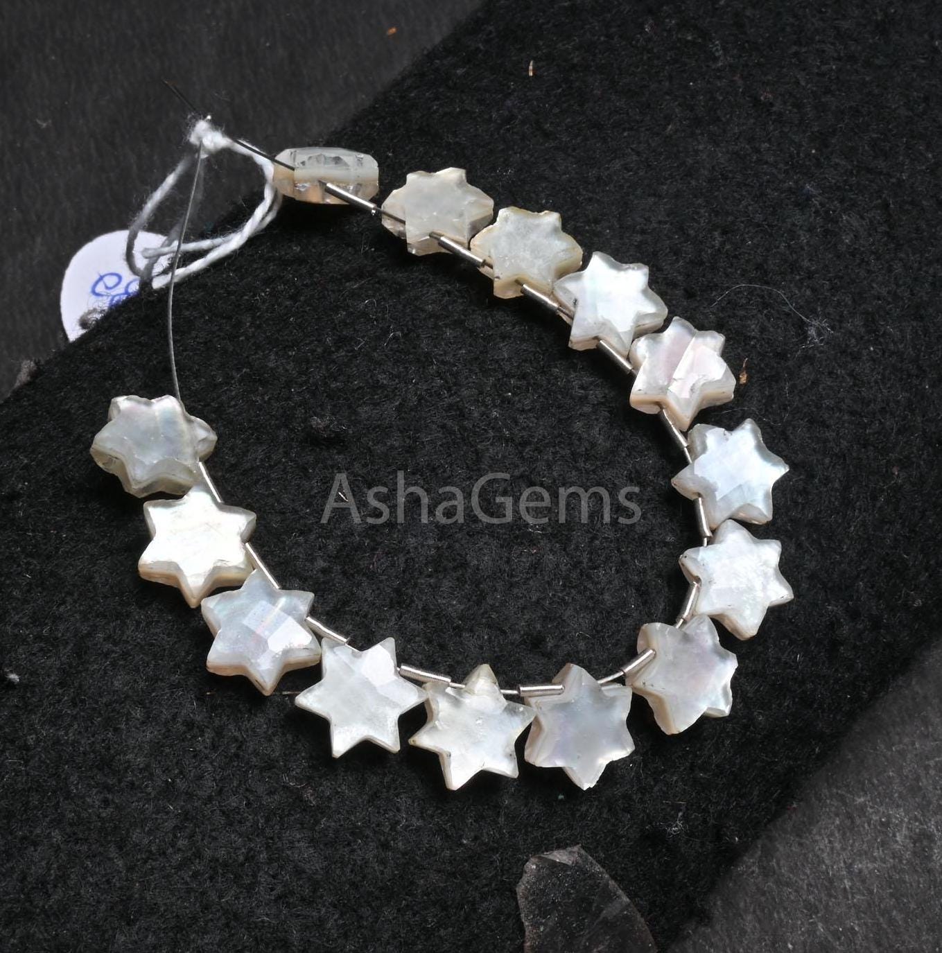 11 mm White Crystal quartz Moonstone Doublet Carving Star Shape Faceted Beads, Quartz Doublet Fancy Star Carved Handmade Gemstone Bead Craft