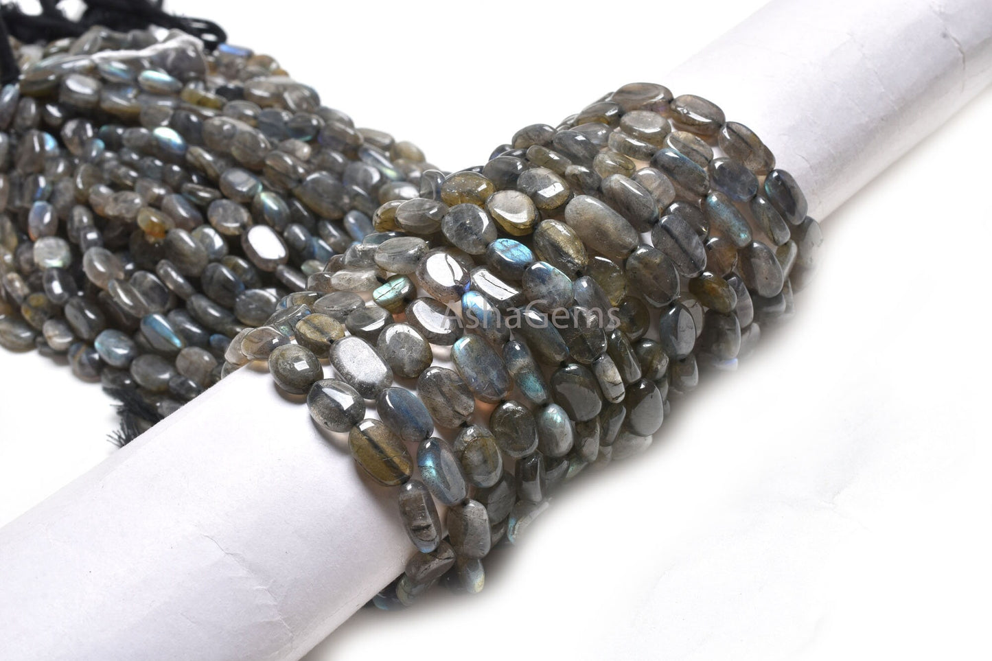 12.5" Strand Labradorite Smooth Handmade Nugget Gemstone Beads,8-12 mm Natural Fire Labradorite Uneven Tumble Shape Beads Jewelry Craft SALE