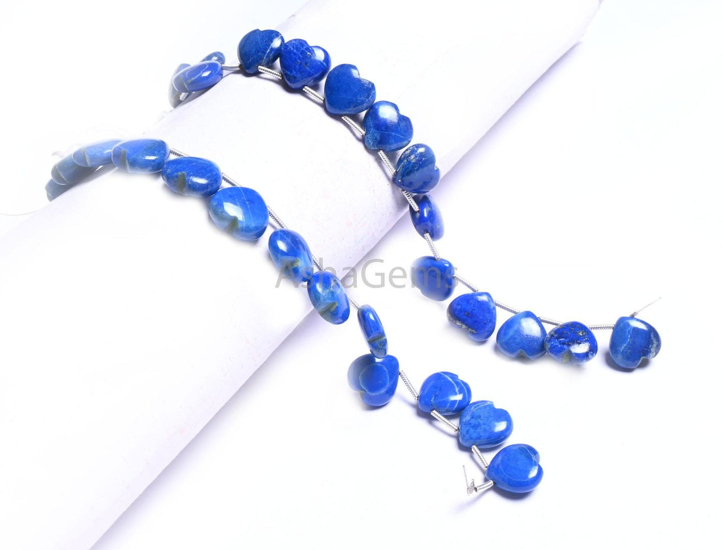 Fine Quality Blue lapis Lazuli Smooth Carving Heart Shape Gemstone Loose Beads, Natural Lapis handmade Carved Heart lapis Bead Jewelry Craft