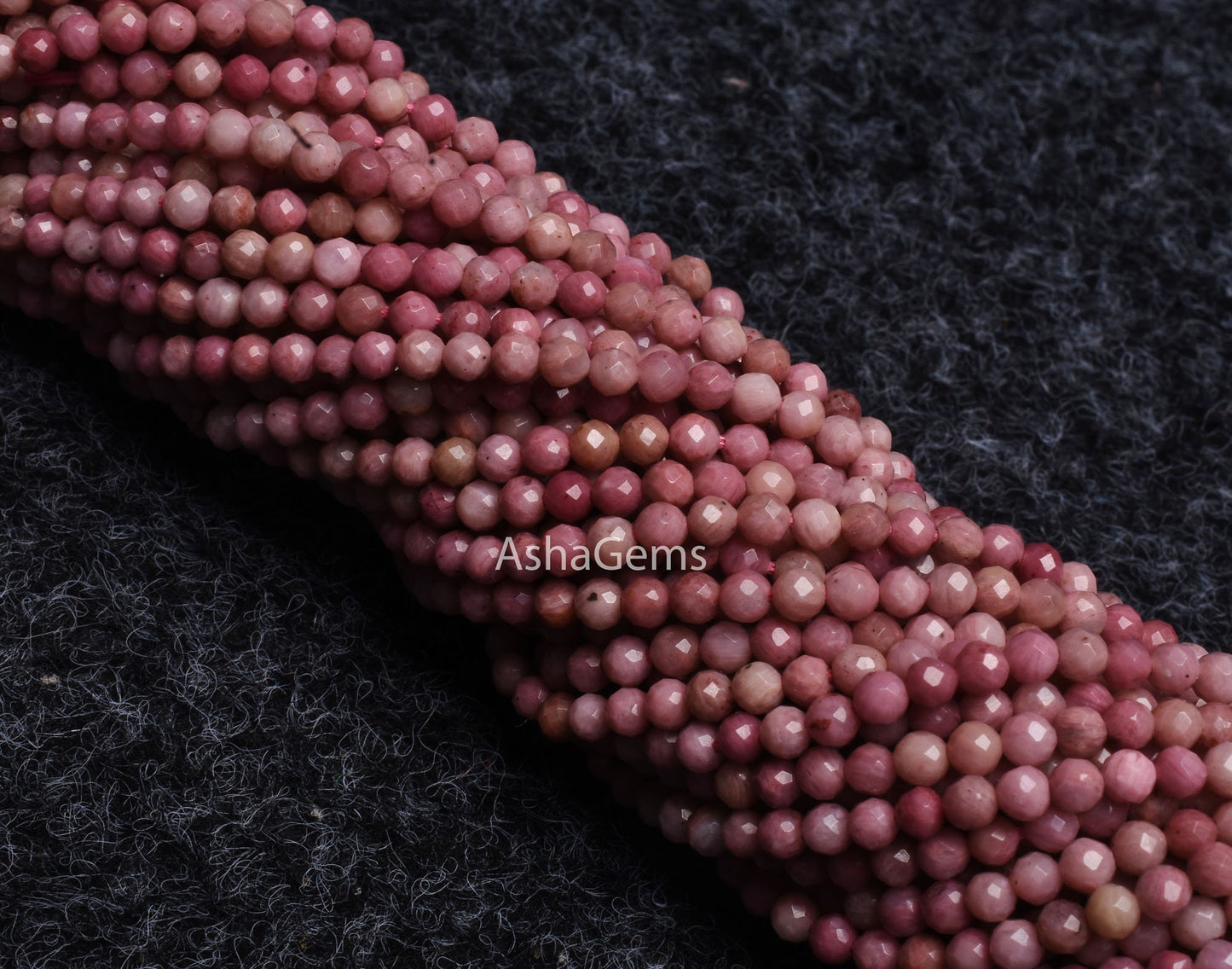 Beautiful Pink Rhodonite Micro Faceted Rondelle Gemstone Beads,3 mm Natural Rhodonite Beads, Rare Rhodonite Machine Cut Center Drill Beads
