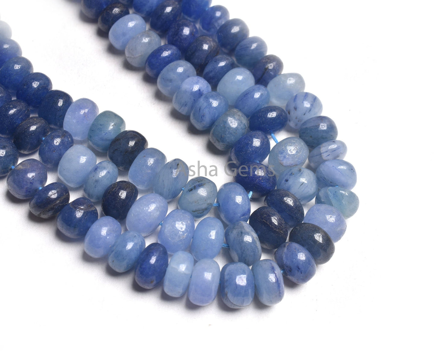 12" Strand Shaded Blue Tanzanite Smooth Rondelle Shape Beads, Tanzanite Plain Handmade Gemstone Beads, Tanzanite Beads TZ Jewelry Craft SALE