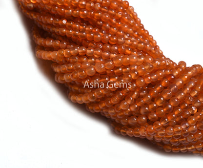 AAA Carnelian Smooth Round Ball Gemstone Beads,13" Strand Orange Carnelian Beads, Natural Carnelian Round Shape Bead Jewelry Handicraft SALE
