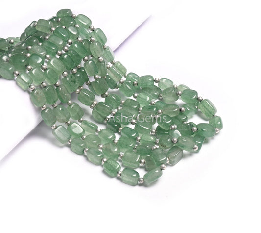 Fine Green Strawberry Quartz Smooth Rectangle Shape Beads,Natural Strawberry Fancy Puff Rectangle Handmade Gemstone Straight Drill Bead SALE