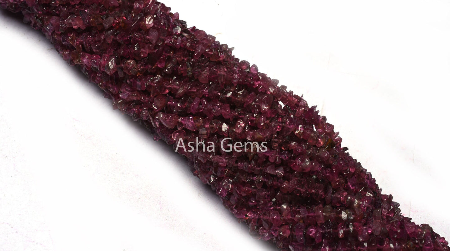 34 Inch Strand Natural Pink Tourmaline Gemstone Uncut Chips Raw Beads,Pink Tourmaline Smooth Nugget Rough Beads,Tourmaline,Uncut Chips Beads
