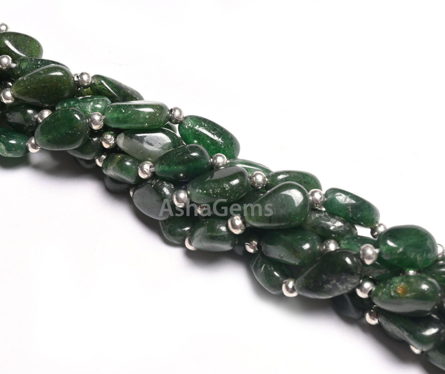 Beautiful Green Mica Smooth Pears Shape Gemstone Beads,9" Natural Mica Margaj Handmade teardrop Straight Drill bead Jewelry Handicrafts SALE