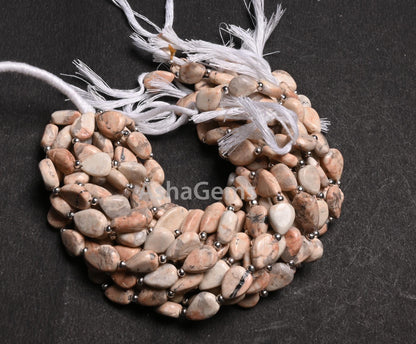 Beautiful Shaded Cream Grey Jasper Smooth Pears handmade Beads,9" Natural Jasper Teardrop Straight Drill Gemstone Beads Jewelry Making Craft