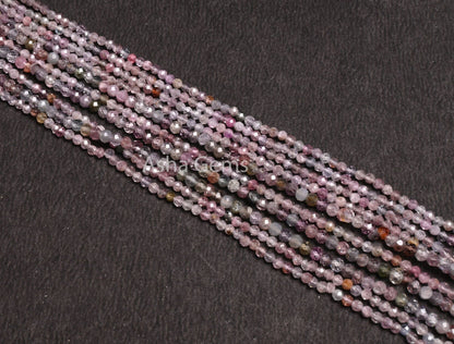 Beautiful Multi Color Disco Spinel Faceted Rondelle Tiny Gemstone Beads,13"Strand Natural Spinel Rondelle Micro Cut Bead Spinal Jewelry SALE