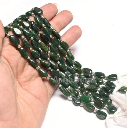 Beautiful Green Mica Smooth Pears Shape Gemstone Beads,9" Natural Mica Margaj Handmade teardrop Straight Drill bead Jewelry Handicrafts SALE