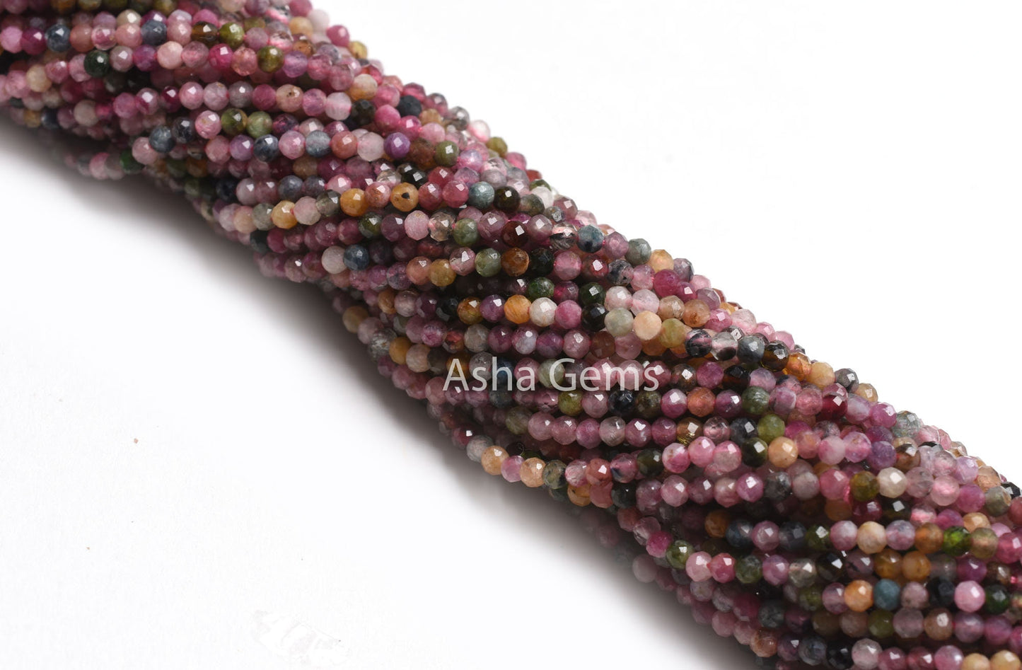 Beautiful Disco Tourmaline Faceted Micro Cut Rondelle Gemstone Beads, Tourmaline Beads,2.25mm Multi Tourmaline Machine Cut Bead Jewelry SALE