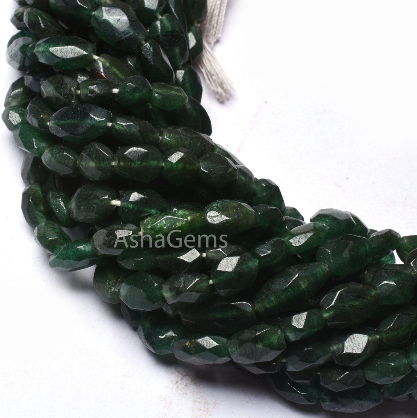 Beautiful Green Mica Faceted Oval Shape Beads,13" Strand Natural Mica Indian Cut Oval Gemstone Beads Green Mica Handmade Briolette Bead SALE