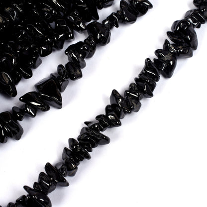 34"Strand Natural Black Spinel Uncut Chips Beads Gemstone Black Spinal Raw Rough Nugget Beads, Spinel Beads Uneven Uncut Chip Jewelry Crafts