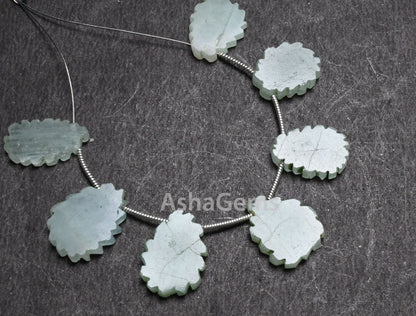 Natural Aventurine Fancy Flat Rough Slice Carved Handmade Beads, Fine Green Aventurine Uneven Raw Polish Slice Gemstone Carved Beads Jewelry