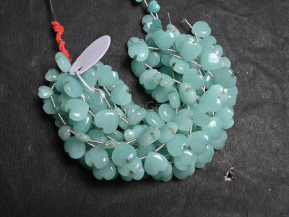 Beautiful Peru Amazonite Fancy Carved Heart Gemstone Loose Beads, AAA Natural Blue Amazonite Carving handmade Amazonite Beads Jewelry Crafts