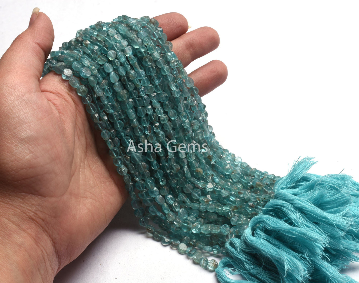 Sky Blue Apatite Smooth Coin Gemstone Beads,13" Strand Natural apatite Uneven Flat Coin Straight Drill Beads, Sky Apatite Bead Jewelry Sale