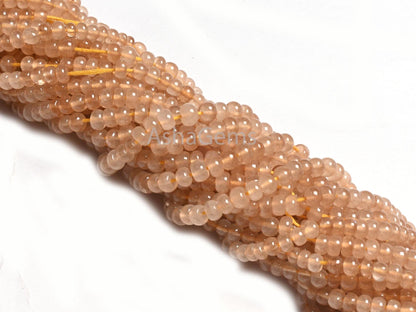 Beautiful Yellow Quartz Smooth Rondelle Gemstone Loose Beads,16" Strand Quartz Plain Handmade Beads, Yellow Quartz Beads Jewelry Craft SALE