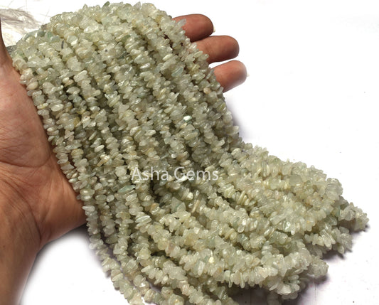 34" Strand Natural Green Aventurine Uncut Chips Angoori Margaj Smooth Raw Rough Beads Gemstone Margaj Unshape Uncut Beads Jewelry Craft sale