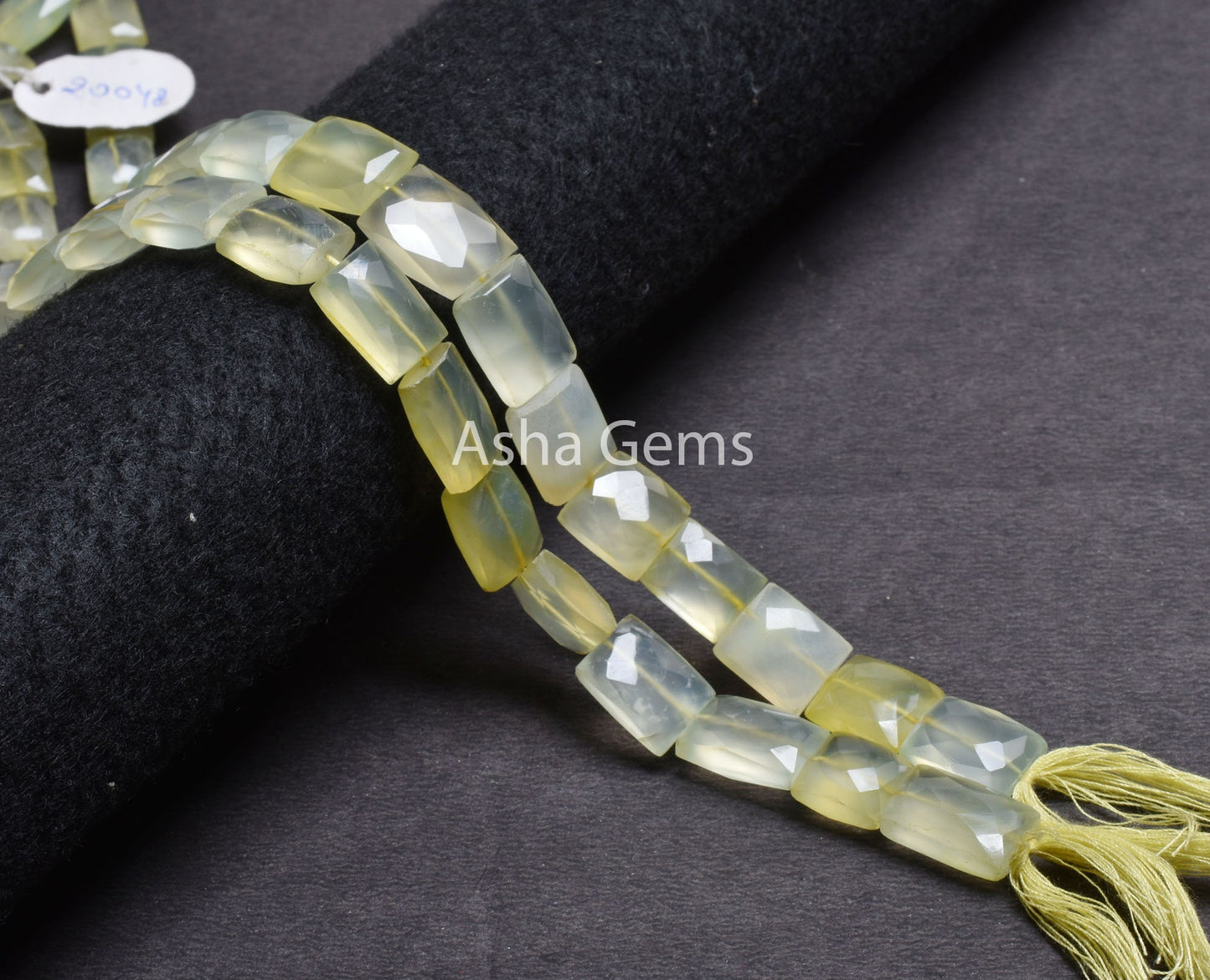 Beautiful Chalcedony Faceted Rectangle Gemstone Beads,11-16 mm Shaded Yellow Chalcedony Fancy Chiclet Straight Drill Handmade Beads Jewelry