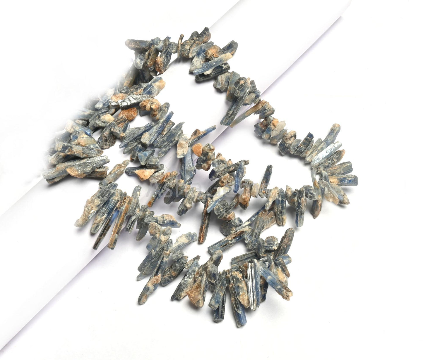 Natural Kyanite Beads, Kyanite Rough Beads,16" Strand Blue Kyanite Unpolish Long Stick Uneven Shape Gemstone Beads, Side Drill Raw Bead SALE