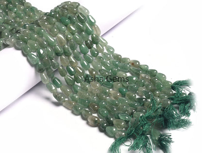 Green Aventurine Smooth Drop Shape Handmade Gemstone Beads,13" Strand Shaded Green Margaj Uneven Teardrop Straight Drill Beads Jewelry SALE