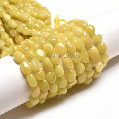 Beautiful Aventurine Smooth Nugget Shape Beads,10-14 mm Aventurine  Plain Handmade Tumble Gemstone Straight Drill Beads Margaj Bead Jewelry
