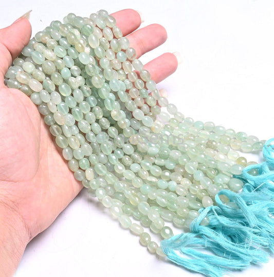 Fine Green aventurine Smooth Oval Handmade Gemstone beads, Natural Shaded Light Green aventurin Fancy Puff Oval bead Jewelry Handicraft SALE