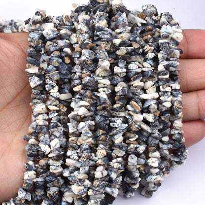 34" Strand Natural Dendrite Opal Uncut Chips Beads,Opal Smooth Raw Rough Beads, Fine Dendritic Opal uncut Polish Nugget Unshape Bead Jewelry