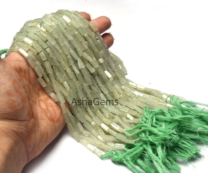Natural Aventurine Smooth Rectangle Beads,13" Strand Grape Green Aventurine Plain Handmade Uneven Rectangle Beads Aventurine Beads Jewelry