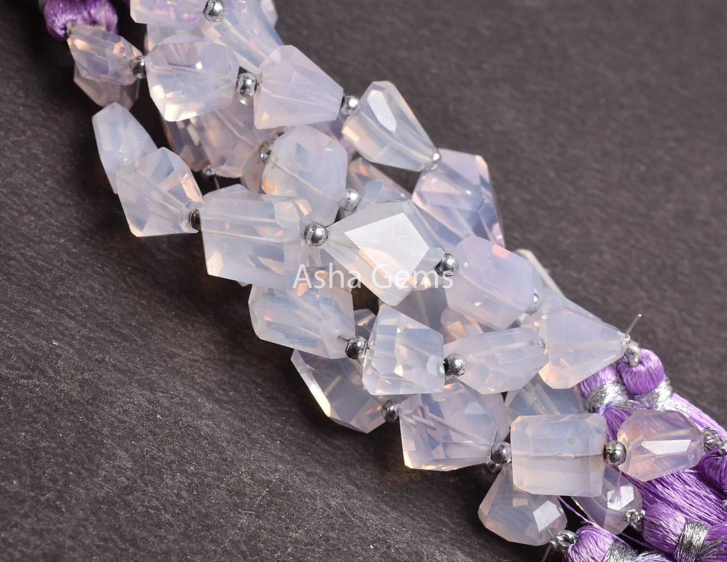 Fine Quality Rare Lavender Quartz Faceted Nugget Shape Beads, Purple Lavender Quartz Beads Gemstone faceted Nugget Bead Jewelry Making Craft