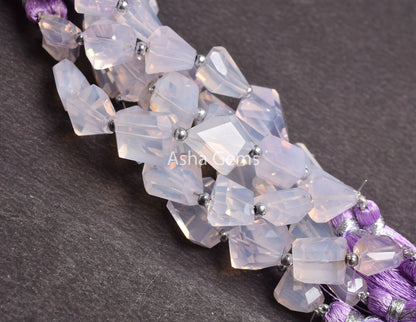 Fine Quality Rare Lavender Quartz Faceted Nugget Shape Beads, Purple Lavender Quartz Beads Gemstone faceted Nugget Bead Jewelry Making Craft