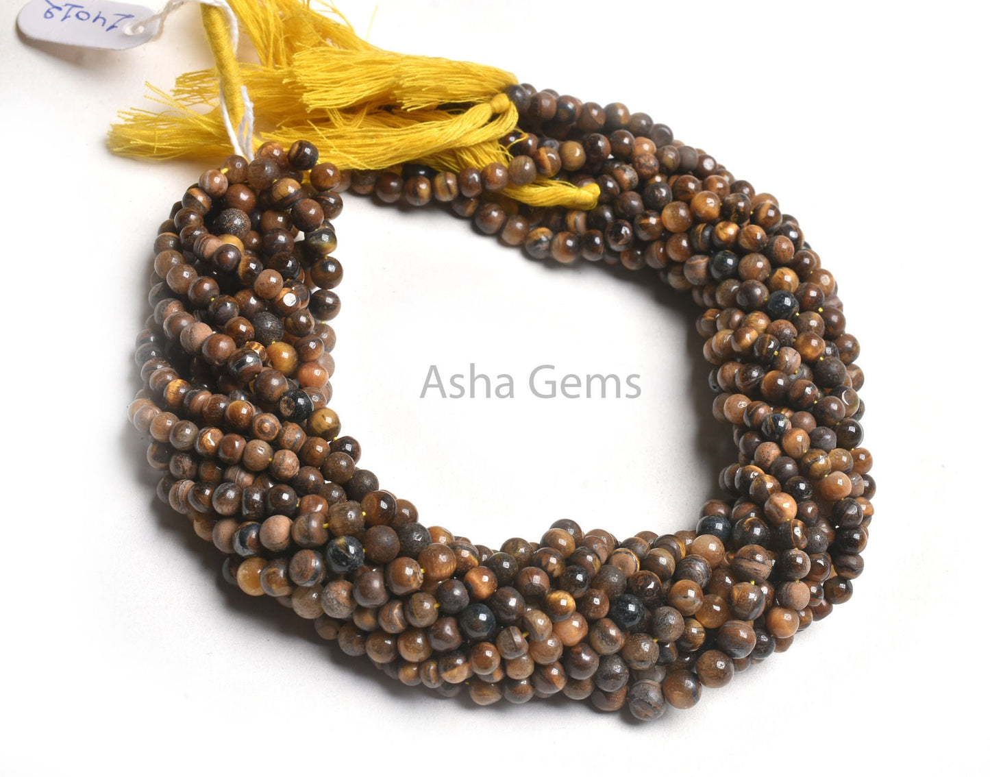 14" Strand Tiger Eye Round Gemstone Loose Beads, Natural Tiger Eye Smooth Round Shape Handmade Beads, Tiger Eye Bead For Jewelry Making SALE