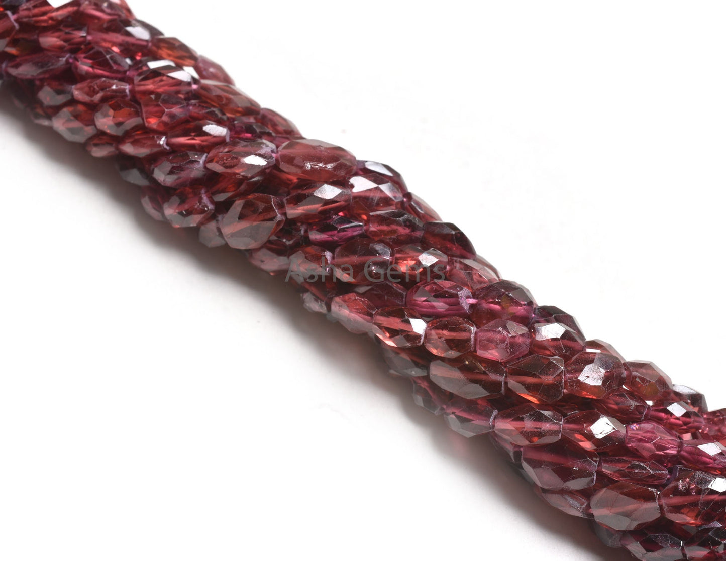 Fine Pink Garnet faceted Indian Cut Oval Handmade Gemstone beads, Natural Garnet Oval Briolette Hand cut Straight Drill bead Jewelry Crafts