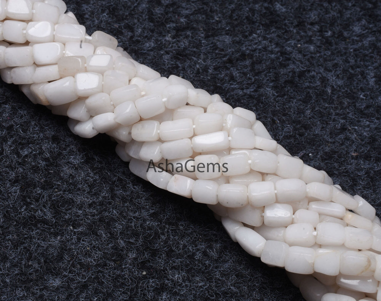 Natural White Quartz Smooth Rectangle Bead,13" Strand Quartz Plain Handmade Uneven Rectangle Beads Gemstone White Quartz Beads Jewelry Craft