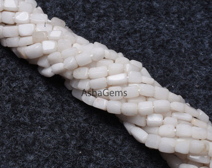 Natural White Quartz Smooth Rectangle Bead,13" Strand Quartz Plain Handmade Uneven Rectangle Beads Gemstone White Quartz Beads Jewelry Craft
