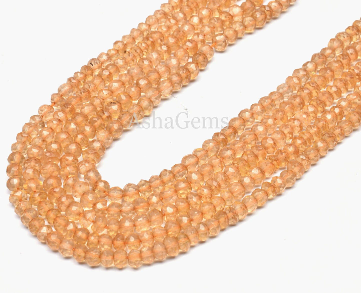 Beautiful Quartz Coated Citrine Faceted Rondelle Beads,13" Strand Yellow Coated Quartz Beads,4 mm Citrine Coated Quartz Gemstone Beads SALE