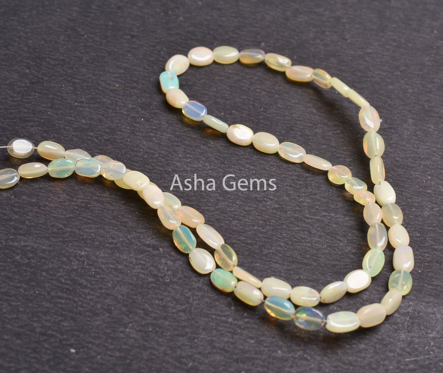 Natural Welo Fire Ethiopian Opal Smooth Oval Shape Beads, Flashy Yellow Ethiopian Opal Handmade Gemstone Oval Beads, Ethiopian Bead Jewelry