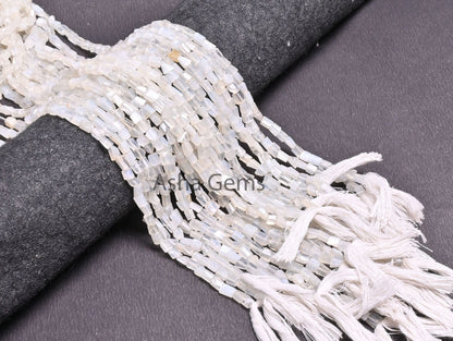 Beautiful White Moonstone faceted Nugget Gemstone beads,12.5"natural Moonstone Indian Cut Tumble Tiny bead Moonstone Bead Jewelry craft SALE