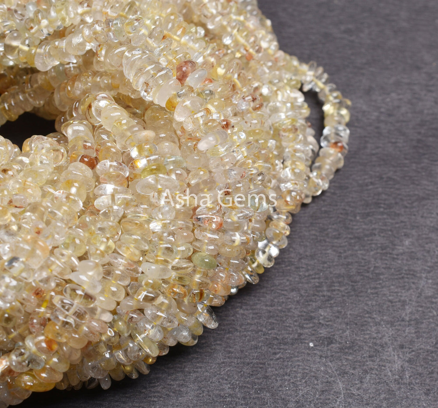 Beautiful Yellow Topaz Smooth Uncut Chip Gemstone Beads,9/18" Strand Golden Topaz Raw Rough Polish Beads, Topaz far Uneven Chip Bead Jewelry